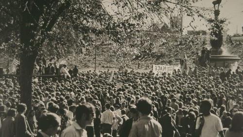 反越战集会，布什内尔公园，哈特福德