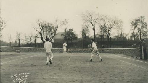 早期草地网球运动员.